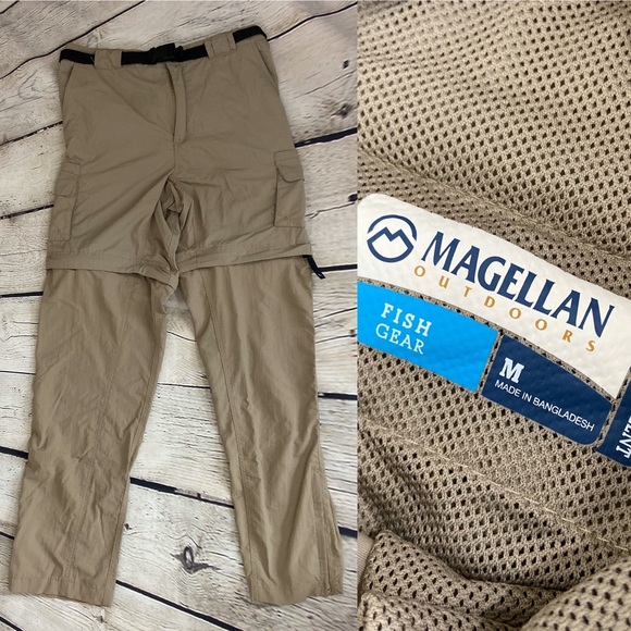 Magellan convertible fishing pants zip off legs